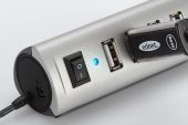 EDNET 85022 :: USB 2.0 хъб, 7-портов, черен