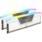 Corsair DDR5, 5200MT/s 32GB 2x16GB DIMM, Unbuffered, 40-40-40-77, XMP 3.0, VENGEANCE RGB DDR5 White Heatspreader, RGB LED, 1.25V, EAN:0840006694670