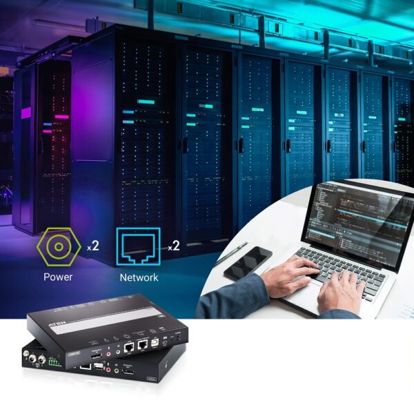 ATEN CN9950 :: 1-портов DisplayPort KVM over IP превключвател, 4K видео, локален порт - Image 3