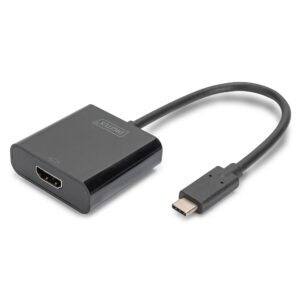 DIGITUS DA-70852 :: Адаптер USB 3.2 Type-C към HDMI, 4K/60Hz, черен