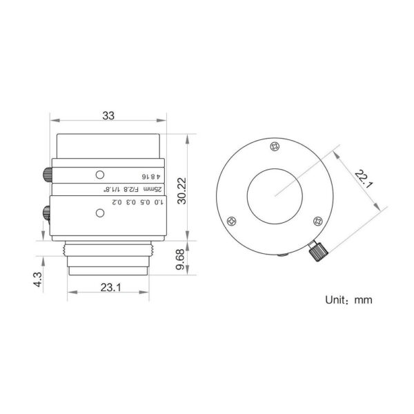 HIKROBOT product, hikrobot_MVL HF2528M 6MPE_2__comelsoft.com_, Comel Soft Multimedia, Ltd.