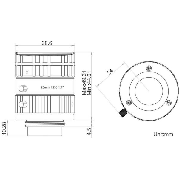 HIKROBOT product, hikrobot_MVL KF2528M 12MP_2__comelsoft.com_, Comel Soft Multimedia, Ltd.
